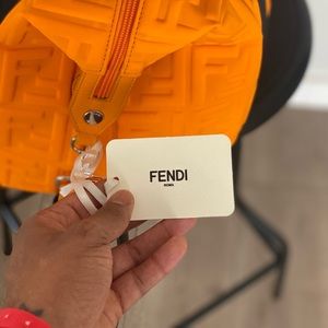 NEW Orange Kid's FF Logo Embossed Duffle Bag !!